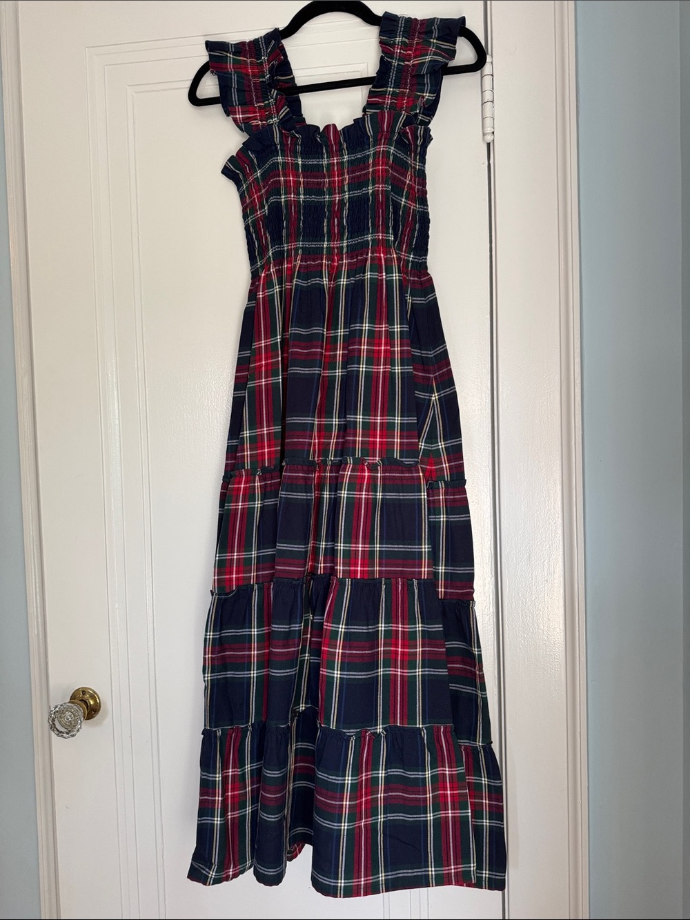 Hill House Navy Tartan Dress Size Small